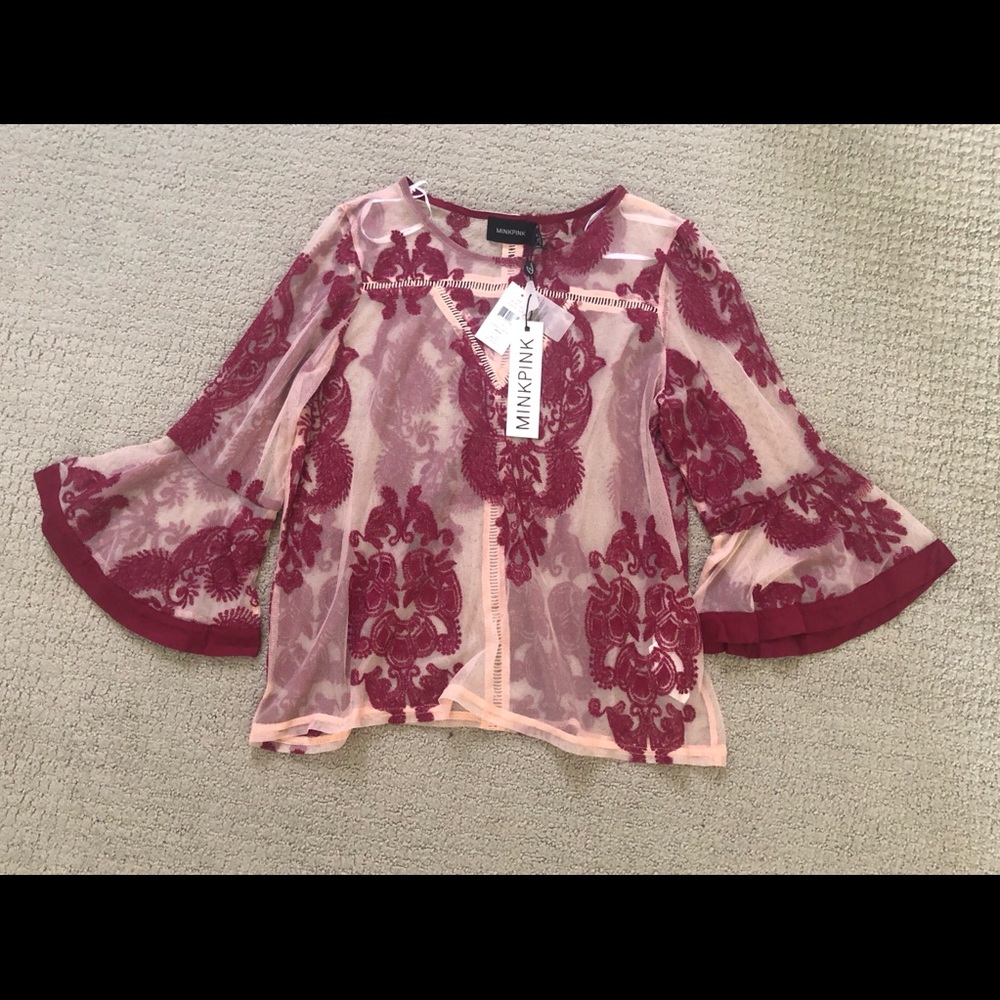 Mink Pink Top Size Medium